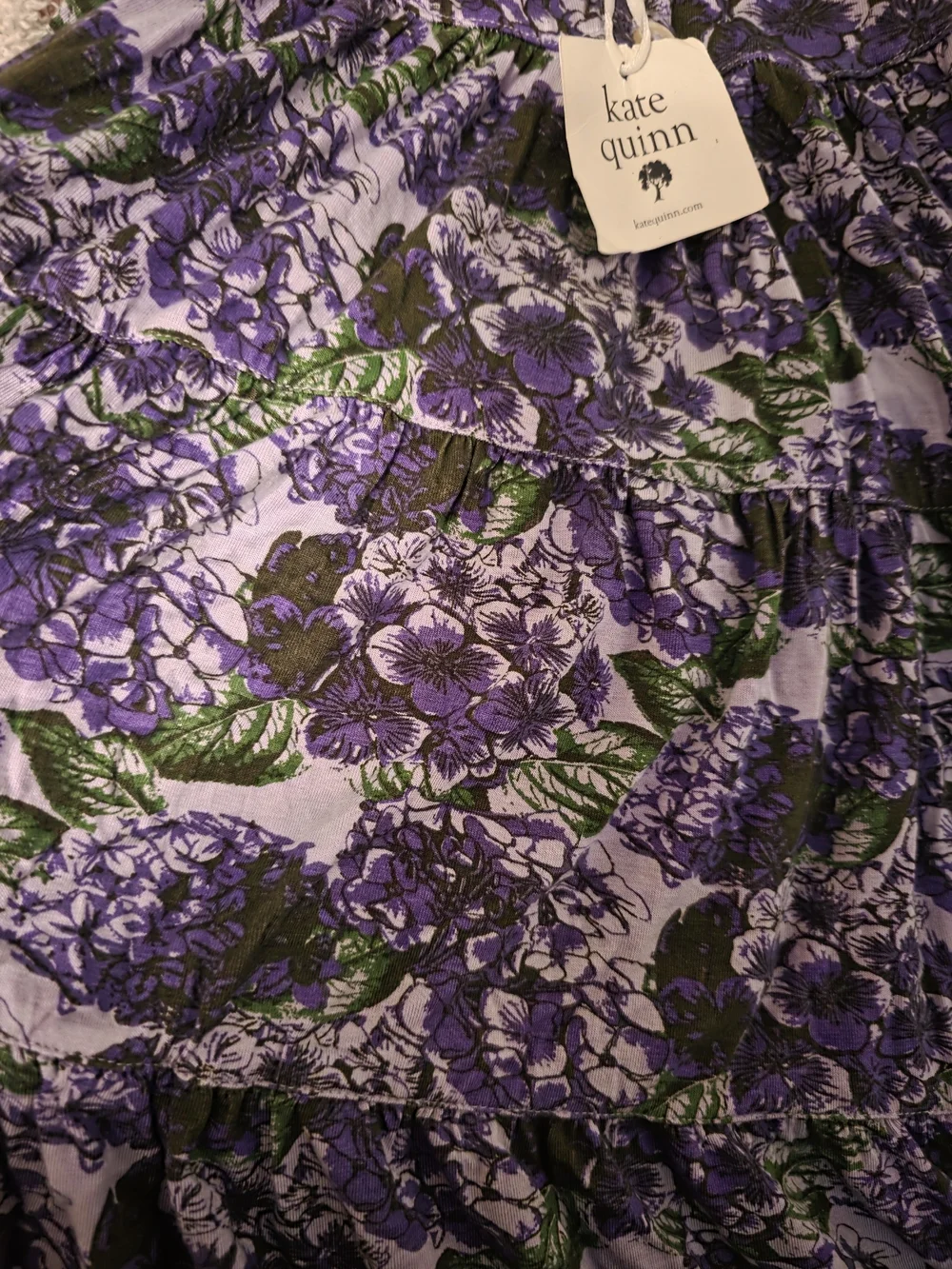 Kate Quinn Purple Floral Tie-Strap Sundress